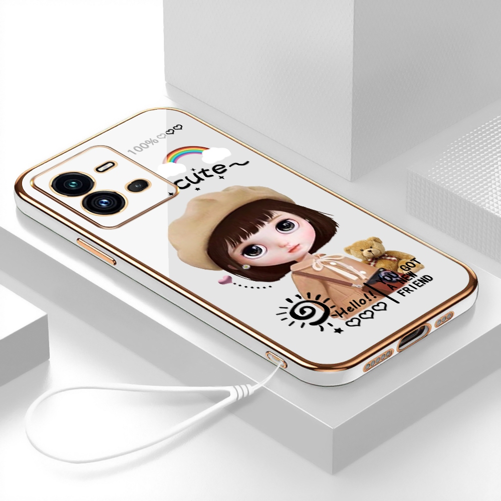 Realme C55 Realme C35 C11 C21Y C21 C20 C17 C15 C12 C11 2021 Realme 5 5i 6i 7i 8i 9i Narzo 30A Narzo 20A Narzo 50i Narzo 20 Narzo 50A Prime Vỏ điện thoại silicon hình mũ thời trang cạnh thẳng