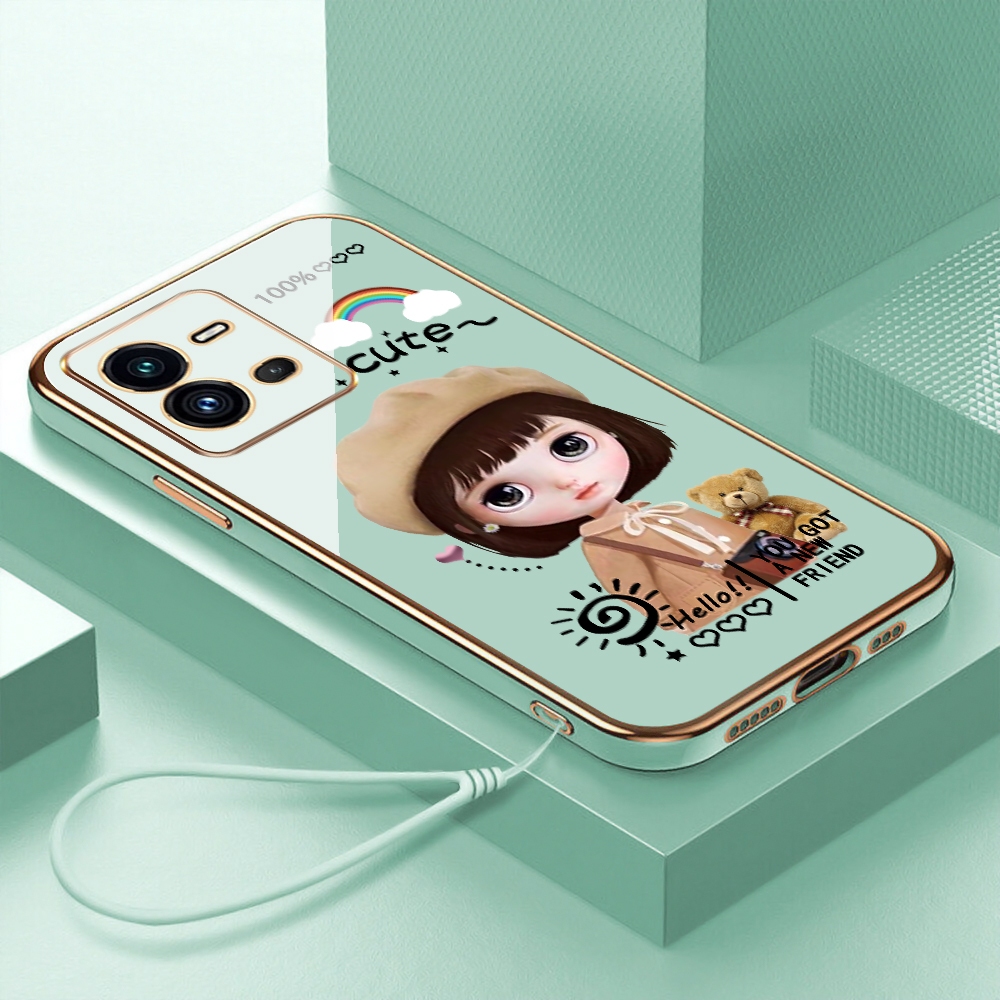 Realme C55 Realme C35 C11 C21Y C21 C20 C17 C15 C12 C11 2021 Realme 5 5i 6i 7i 8i 9i Narzo 30A Narzo 20A Narzo 50i Narzo 20 Narzo 50A Prime Vỏ điện thoại silicon hình mũ thời trang cạnh thẳng