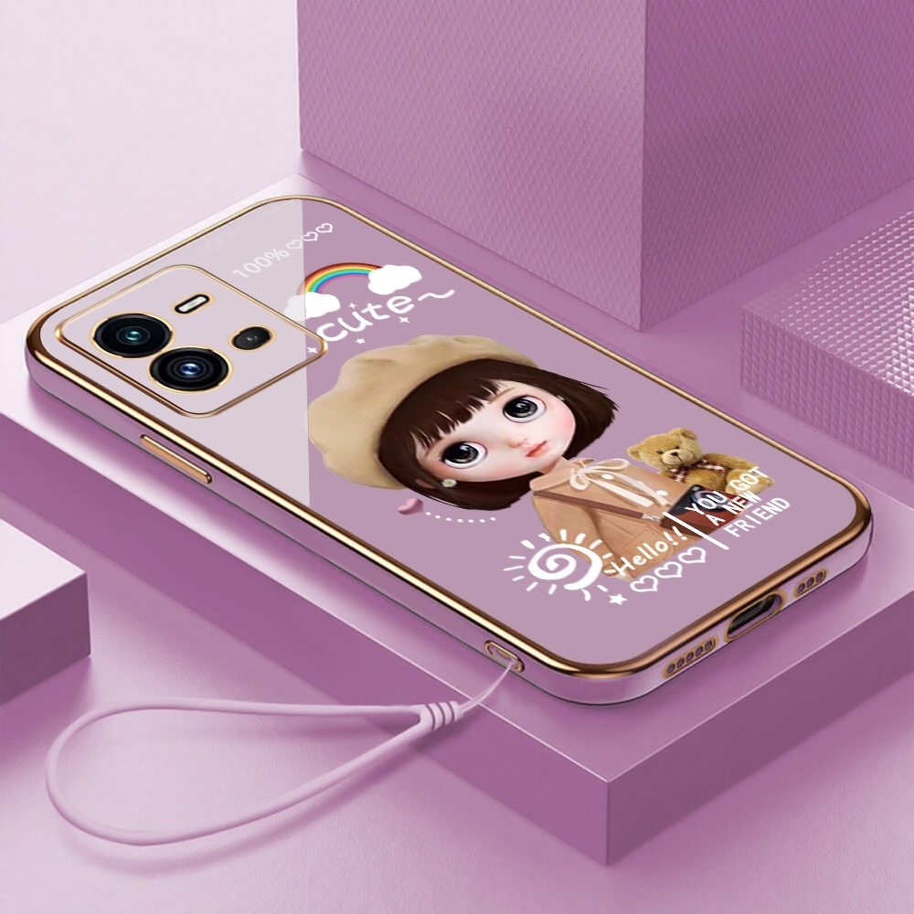 Realme C55 Realme C35 C11 C21Y C21 C20 C17 C15 C12 C11 2021 Realme 5 5i 6i 7i 8i 9i Narzo 30A Narzo 20A Narzo 50i Narzo 20 Narzo 50A Prime Vỏ điện thoại silicon hình mũ thời trang cạnh thẳng