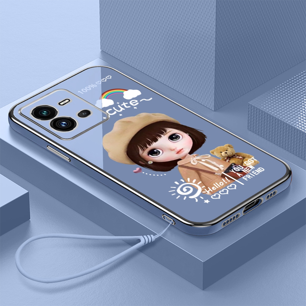 Realme C55 Realme C35 C11 C21Y C21 C20 C17 C15 C12 C11 2021 Realme 5 5i 6i 7i 8i 9i Narzo 30A Narzo 20A Narzo 50i Narzo 20 Narzo 50A Prime Vỏ điện thoại silicon hình mũ thời trang cạnh thẳng