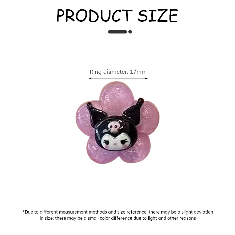 Miumiua🔮 SANRIO Đồ Chơi Nhẫn Thạch Thiết Kế Sáng Tạo Dễ Thương Làm Quà Tặng valentine