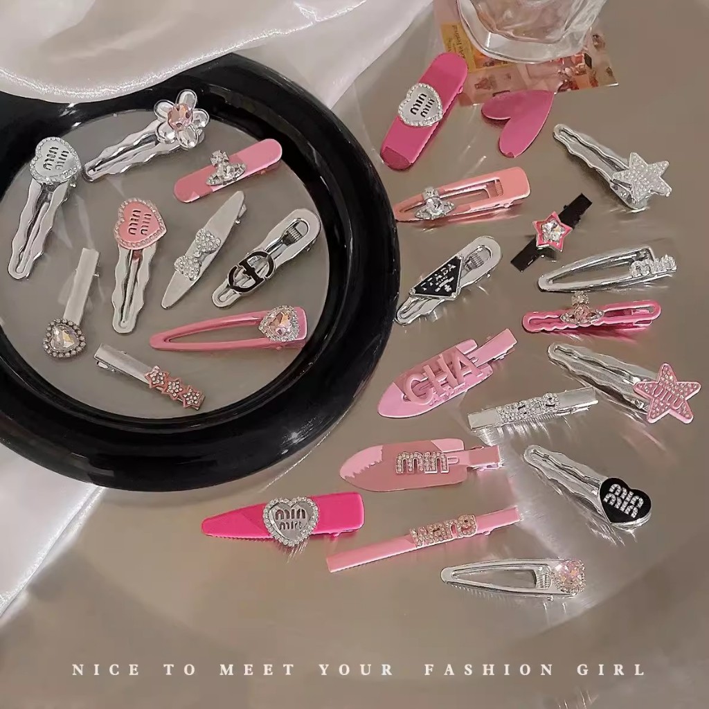 Set 12 Kẹp Tóc Kim Loại Hình Ngôi Sao Màu Bạc Thời Trang Hàn Quốc 2023