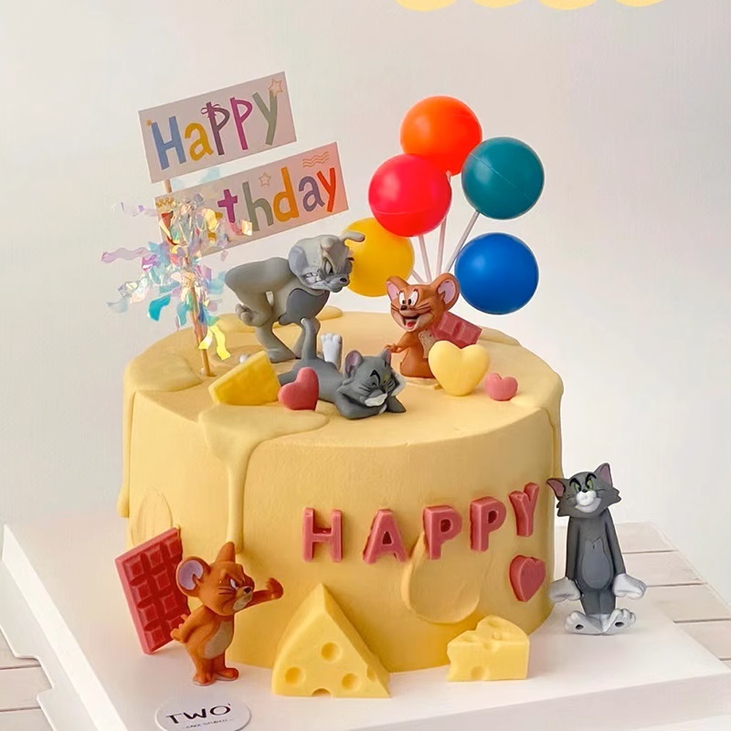 Tom Và jerry Trang Trí Bánh Kem