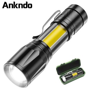 Ankndo Đèn Pin led mini Sạc usb Tiện Dụng Mang Theo Du Lịch Cắm Trại