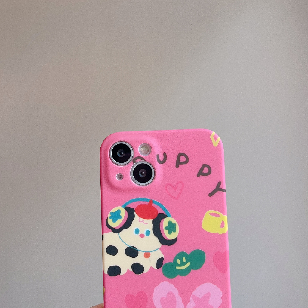 Thời Trang Ốp Điện Thoại Họa Tiết Chú Chó Dễ Thương Cho iphone 15 15promax 14promax 14pro 13pro 12 12promax 11 pro max