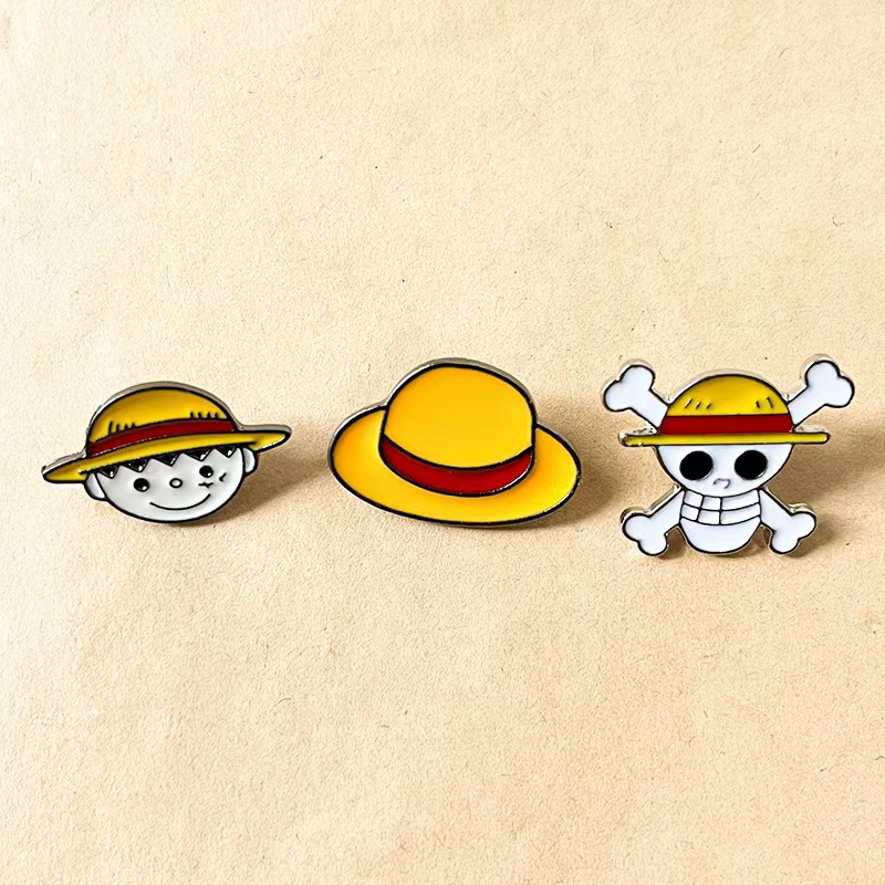 Ghim Cài Áo Kim Loại Hình Nhân Vật Hoạt Hình one piece