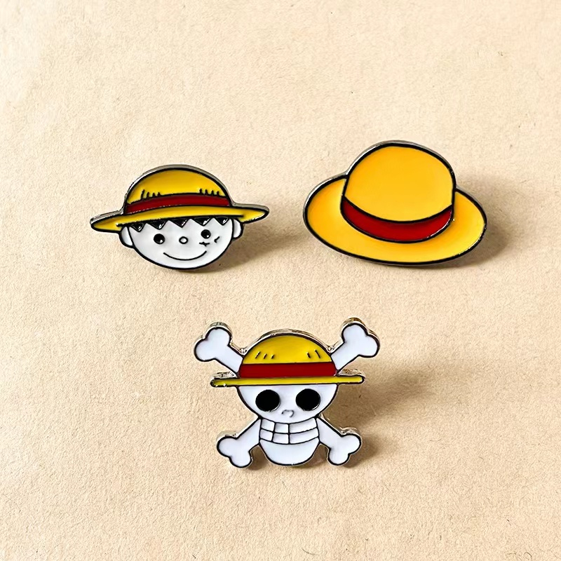 Ghim Cài Áo Kim Loại Hình Nhân Vật Hoạt Hình one piece