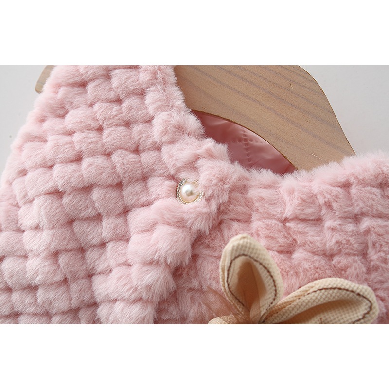 Áo Khoác Thu Đông 2023 Sát Nách Màu Trơn Ấm Áp Hợp Thời Trang Cho Bé Gái 0-3 Tuổi