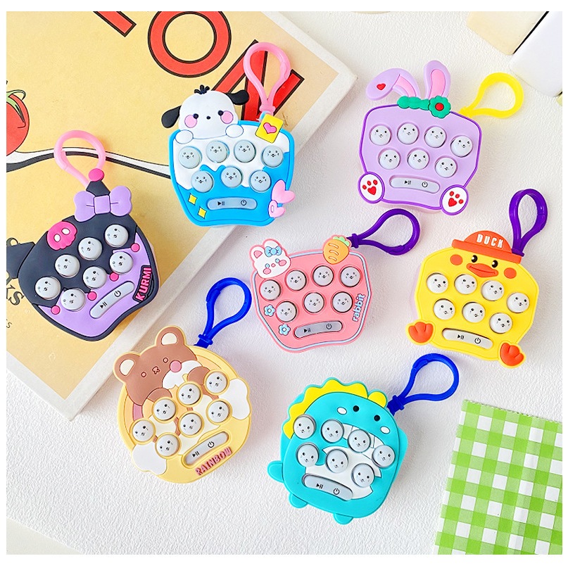 Móc Khóa Hình Máy Nén Chuột hamster mini Dễ Thương