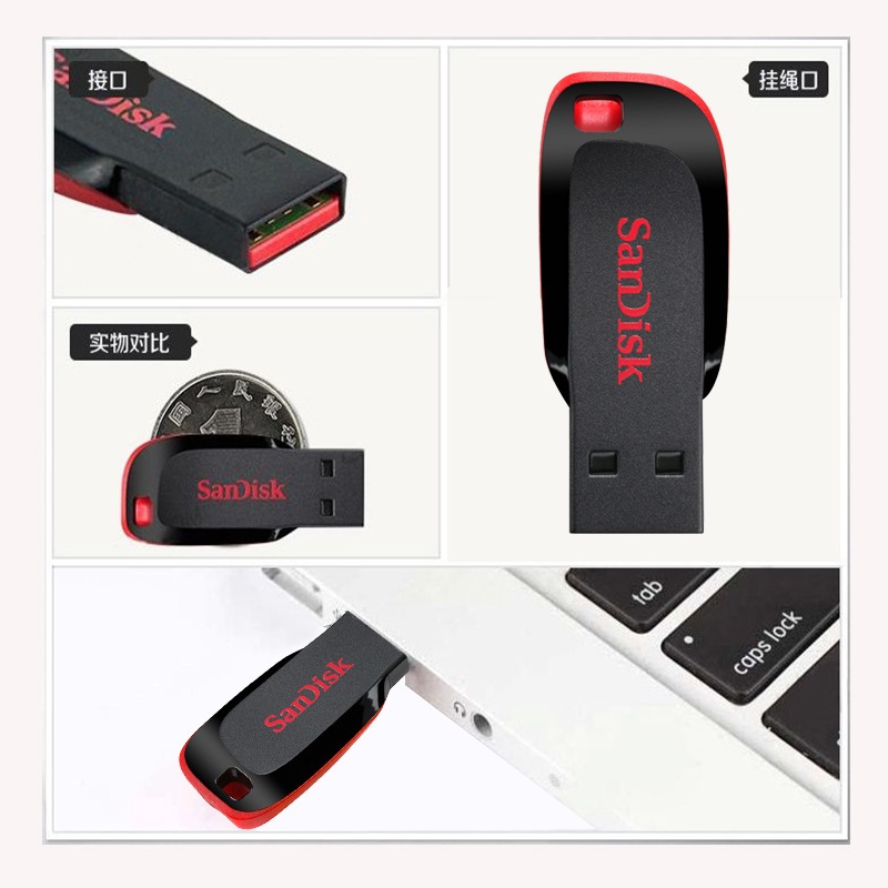 Usb 2.0 mini 16g 32g sandisk cz50 64g Tốc Độ 128g Cho Xe Hơi