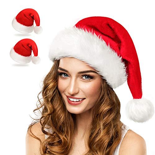 Mũ Ông Già Noel Bằng Vải Nhung Cổ Điển Mừng Giáng Sinh Năm Mới Cho Trẻ Sơ Sinh