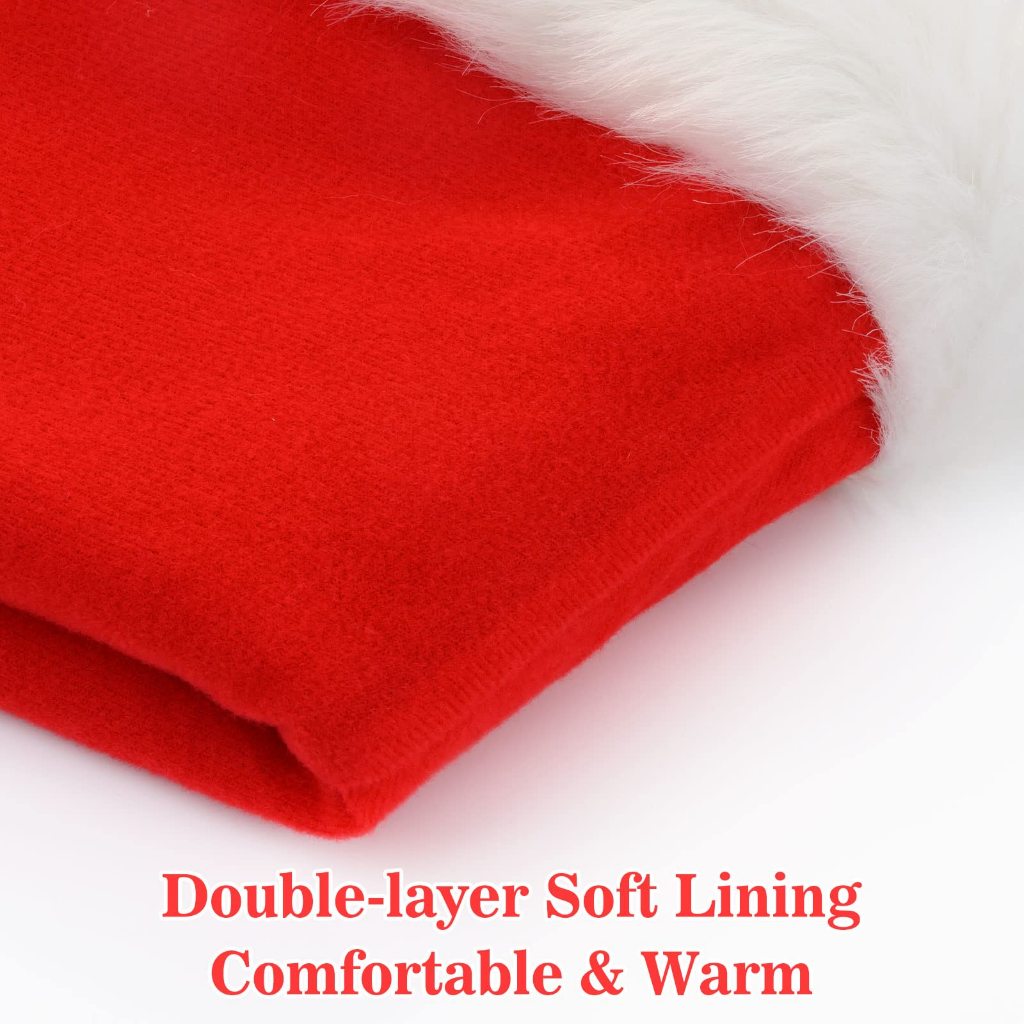 Mũ Ông Già Noel Bằng Vải Nhung Cổ Điển Mừng Giáng Sinh Năm Mới Cho Trẻ Sơ Sinh