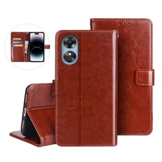 Ốp Lưng Cho OPPO A3X A3 A80 A60 A38 A78 A18 A2 A5 Pro A58 A58X A17 A17K Ốp Điện Thoại Da Mềm Lật