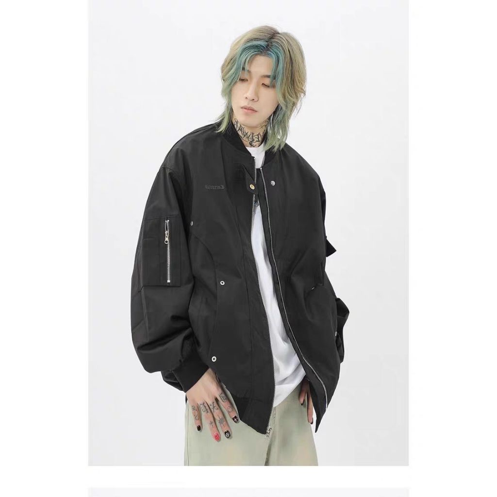 Áo Khoác Bóng Chày Chất Lượng Cao Phong Cách Đường Phố Mỹ Cá Tính Cho Nam Nữ