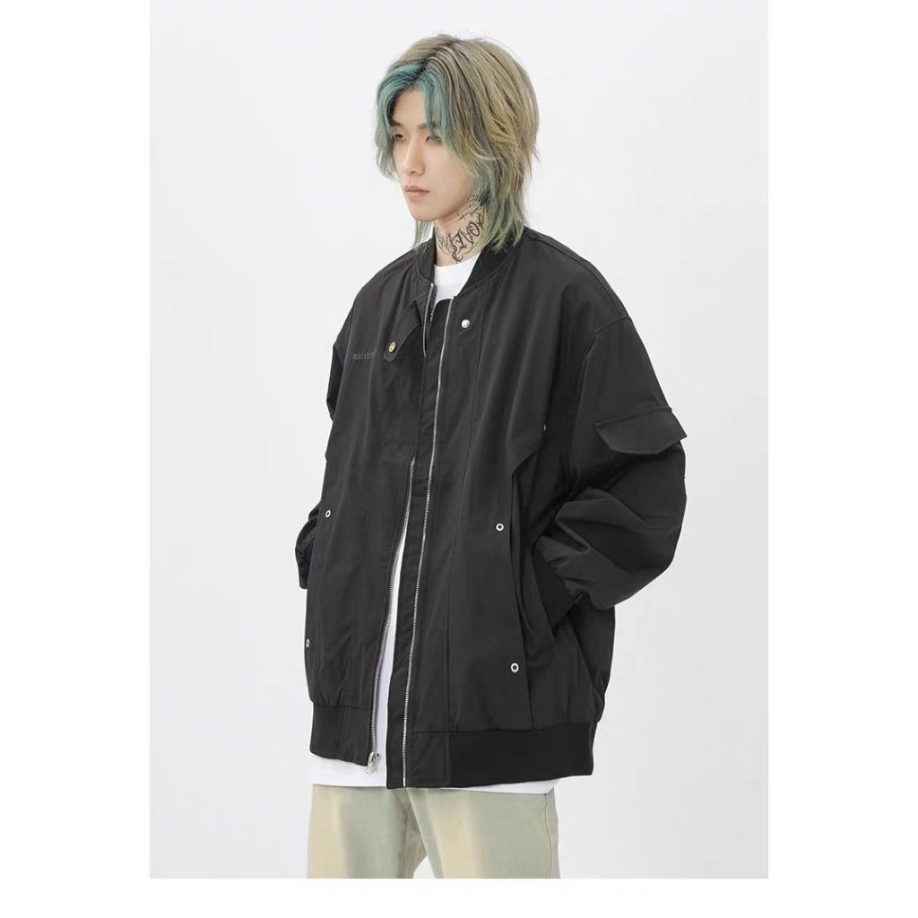 Áo Khoác Bóng Chày Chất Lượng Cao Phong Cách Đường Phố Mỹ Cá Tính Cho Nam Nữ