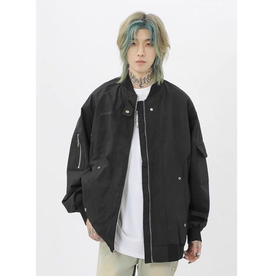 Áo Khoác Bóng Chày Chất Lượng Cao Phong Cách Đường Phố Mỹ Cá Tính Cho Nam Nữ