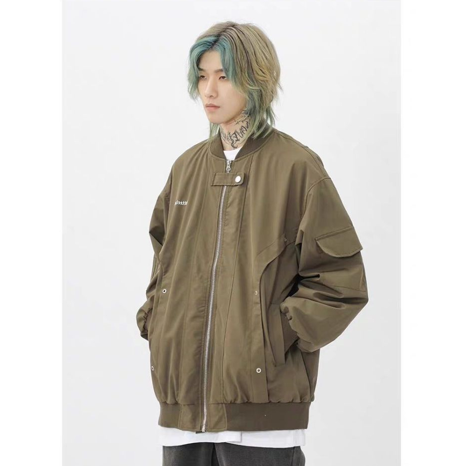 Áo Khoác Bóng Chày Chất Lượng Cao Phong Cách Đường Phố Mỹ Cá Tính Cho Nam Nữ