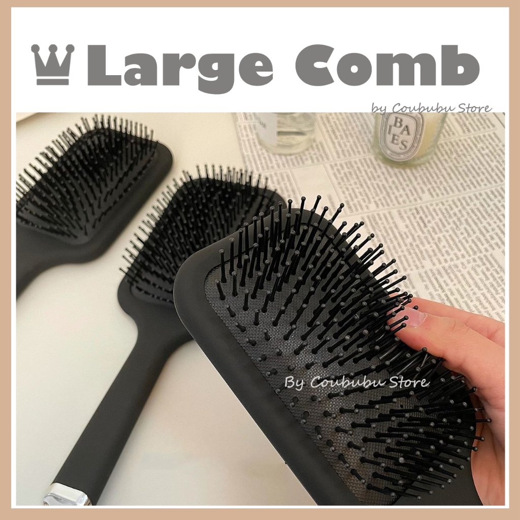 ✿Nhẫn Hình Chữ Coububububu✿ Lược Chải Tóc Mát Xa Da Đầu Phong Cách Nhật Bản Cho Nữ