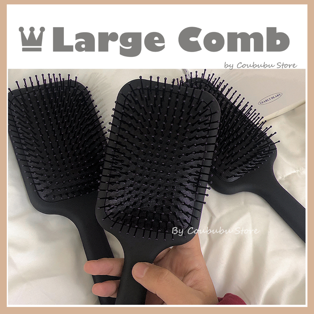 ✿Nhẫn Hình Chữ Coububububu✿ Lược Chải Tóc Mát Xa Da Đầu Phong Cách Nhật Bản Cho Nữ