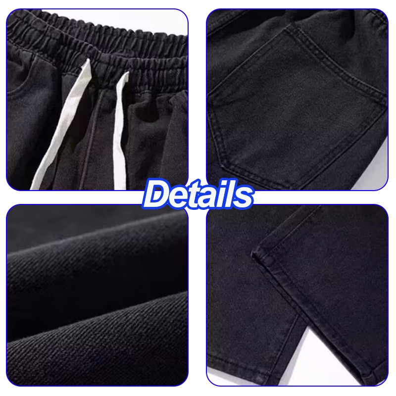 Quần jean nam Xanh mầu xanh dáng baggy Quần bò nam ống suông phong cách hàn quốc HIPHOP retro