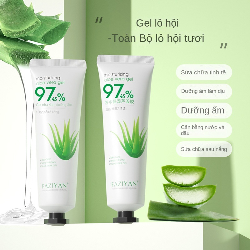 👍🏻Chính Hãng👍🏻 Fangziyan fresh juice aloe vera gel after sun repair acne muscle moisturizing aloe vera gel 30ml Gel Lô Hội 97.45% Aloe Vera Gel