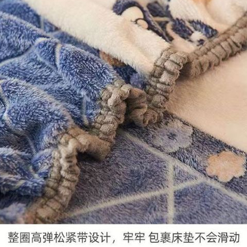 Ga Trải Giường Hai Mặt Bằng Lông Cừu Thời Trang Mùa Đông Ấm Áp