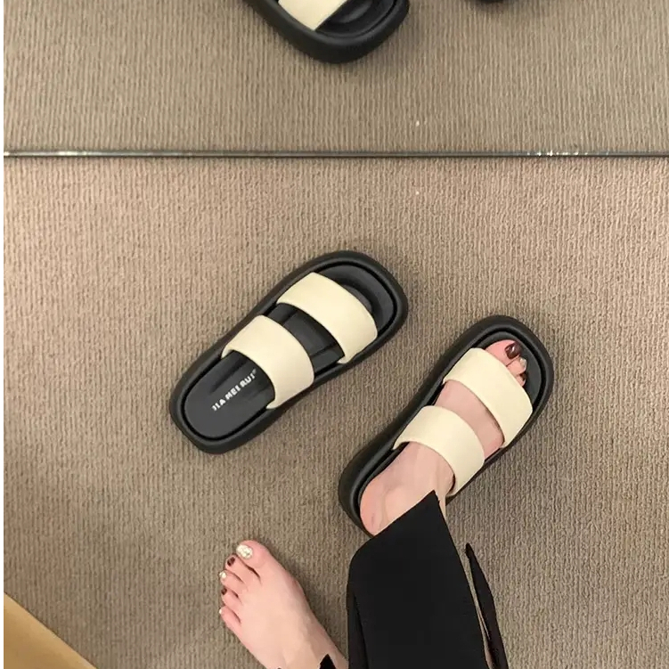 TENET  Dép nữ Hở Ngón Đế Dày Thoải mái Kiểu dáng độc đáo Siêu nhẹ Lót êm ái FDL2393GUI 41Z231008