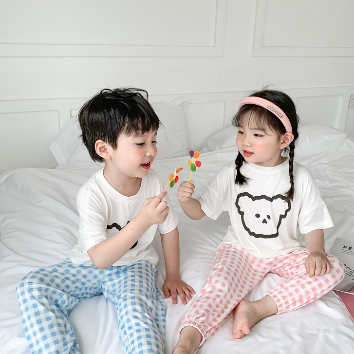 Bộ Đồ Ngủ Mặc Nhà Thoáng Mát Xinh Xắn Cho Bé