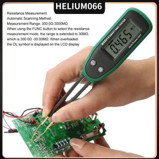 Smart SMD Tester Chip Đi-ốt Điện trở Tụ điện Nhíp kỹ thuật số Máy phân tích linh kiện tử Helium066