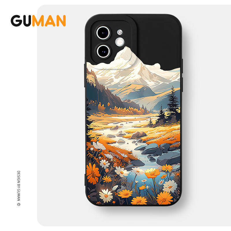 Ốp lưng GUMAN mềm độc lạ dễ thương đẹp Cho iPhone 15 14 13 12 11 Pro Max SE 2020 X XR XS 8 7 ip 6S 6 Plus kute xyb2402