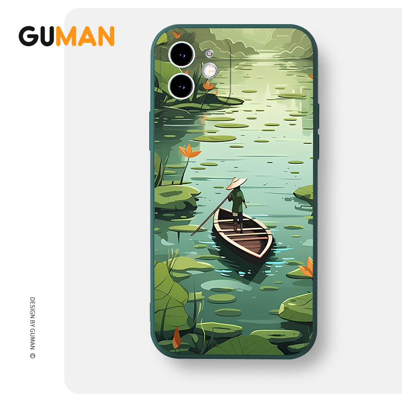 Ốp lưng GUMAN mềm độc lạ dễ thương đẹp Cho iPhone 15 14 13 12 11 Pro Max SE 2020 X XR XS 8 7 ip 6S 6 Plus kute xyb2389