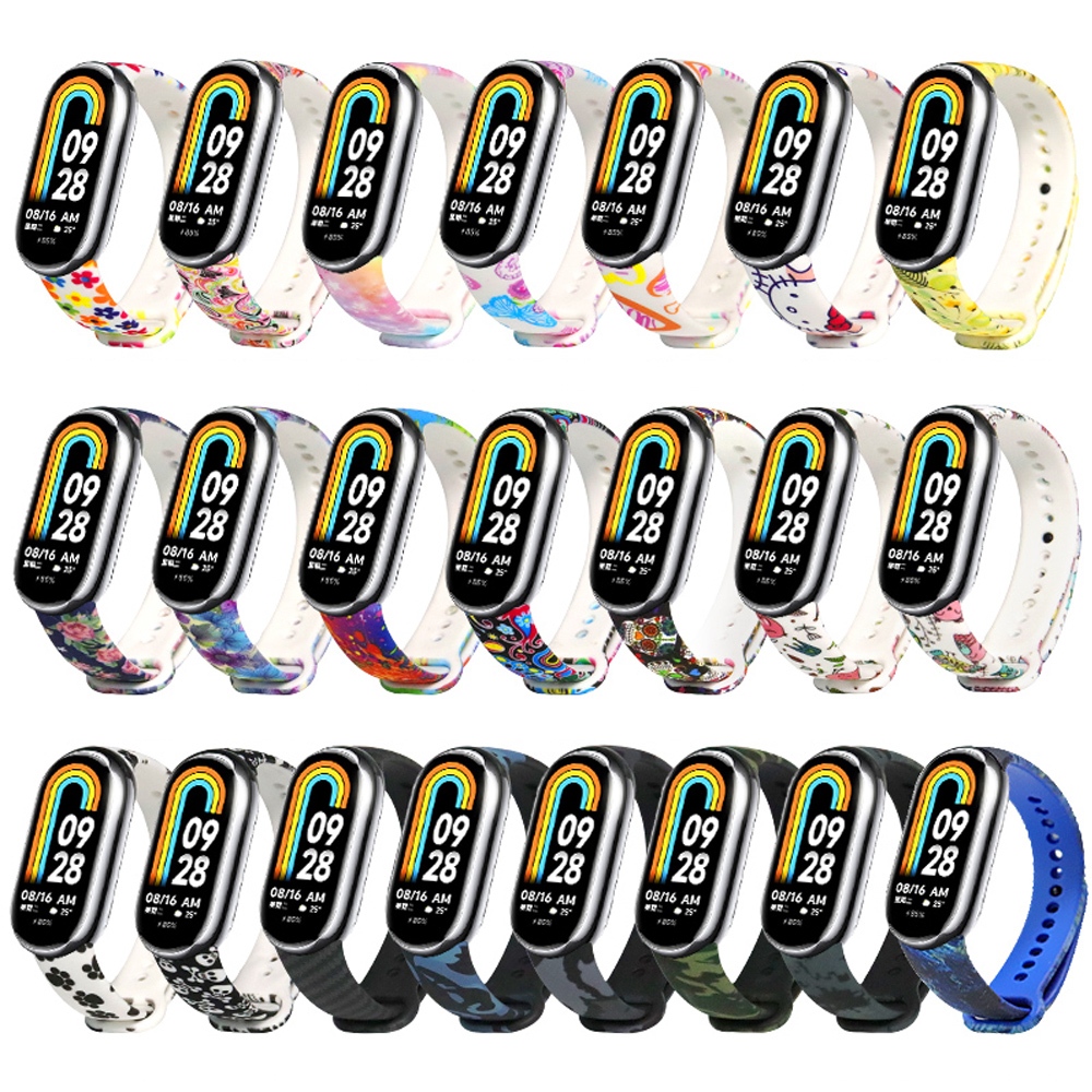 Silicone Dây Đeo Silicon Thay Thế Cho Đồng Hồ Thông Minh Xiaomi Mi Band 8