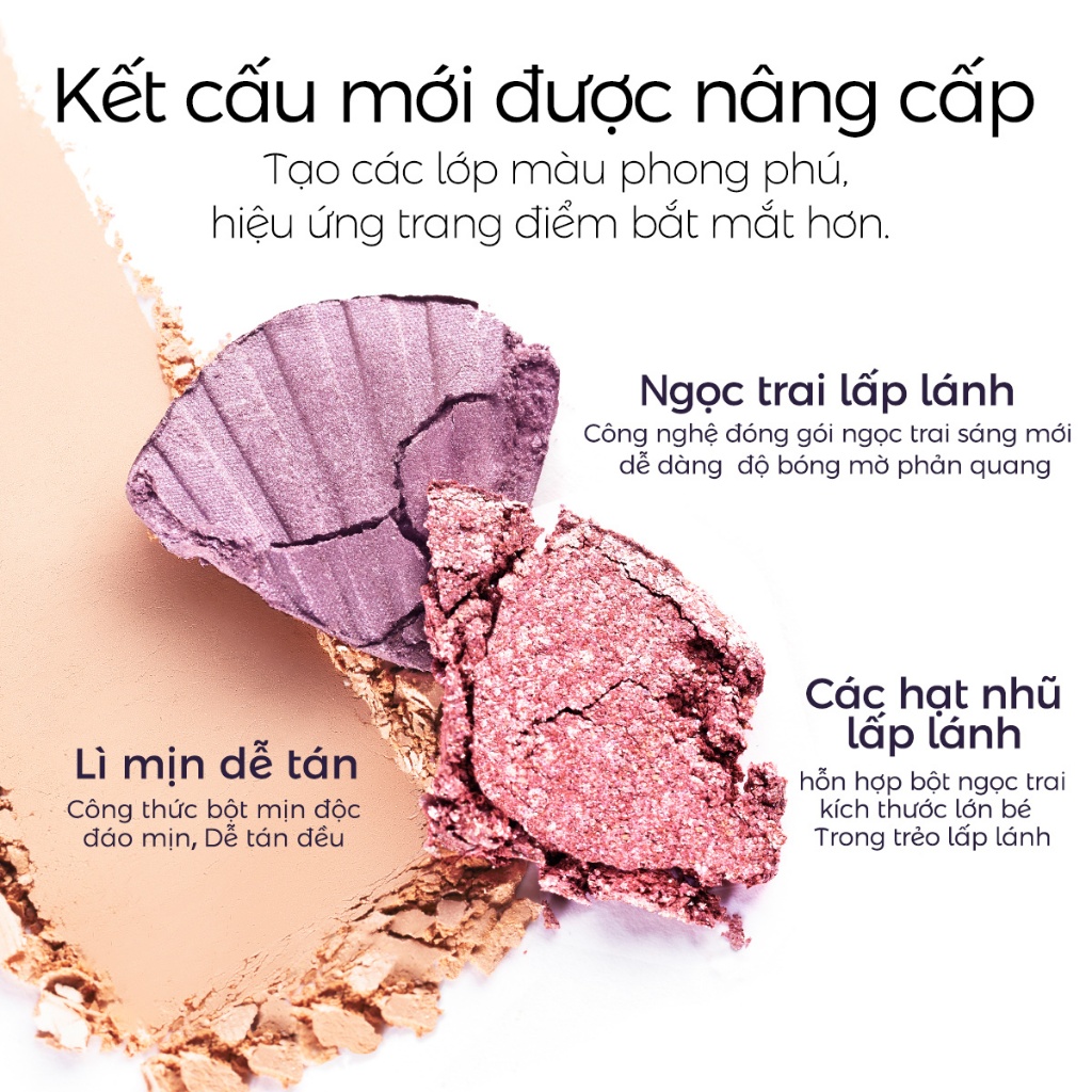 Bảng phấn mắt CARSLAN 4 màu trang điểm Lì mịn dễ tán Dễ tán đều Thân thiện với người mới bắt đầu 5g