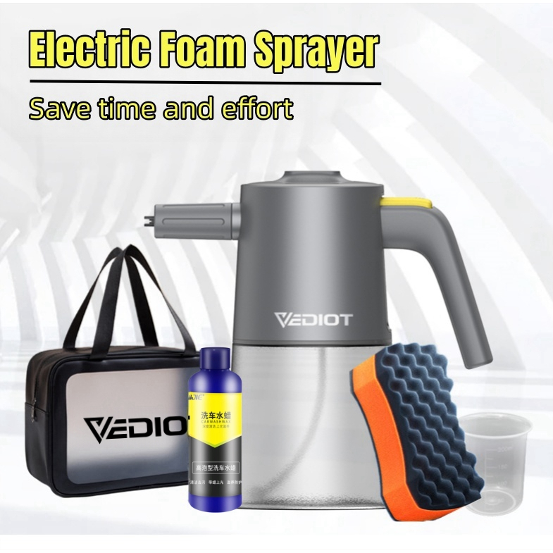 Vediot Bình Xịt Bọt Xà Phòng Rửa Xe Hơi Chạy Pin lithium Không Dây