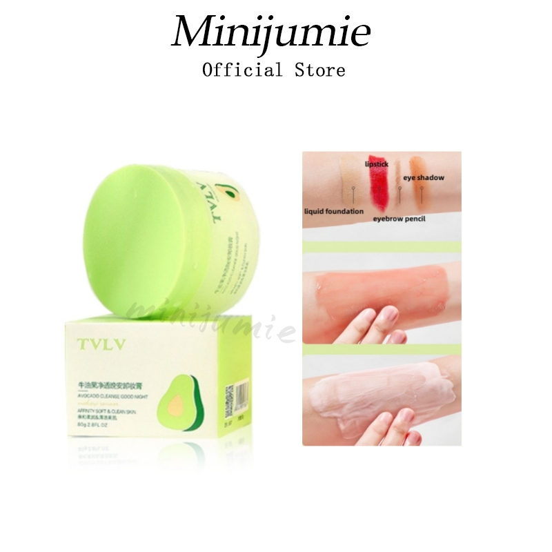 Minijumie Kem Tẩy Trang Chiết Xuất Bơ Dưỡng Ẩm Làm Sạch Sâu Dưỡng Ẩm Không Gây Kích Ứng 80g Hiệu TVLV