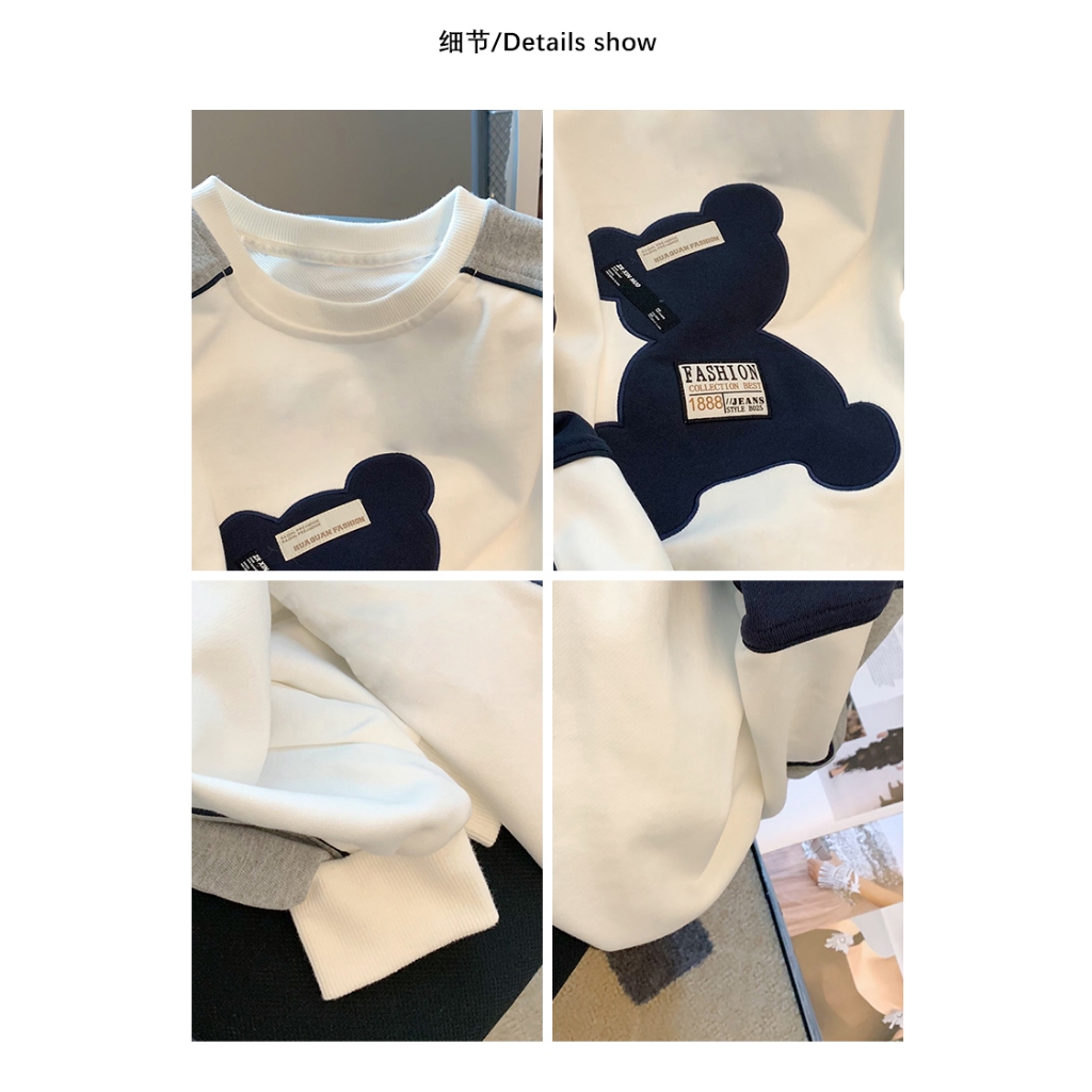 Áo Sweater Mỏng Cổ Tròn Thêu Họa Tiết Thời Trang Xuân Thu Cho Nữ