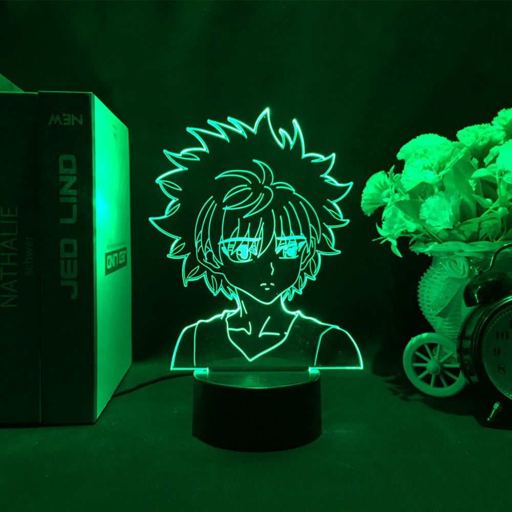 Anime hunter x hunter Đèn Ngủ led Để Bàn Đổi Màu Sạc usb Cho Trẻ Em
