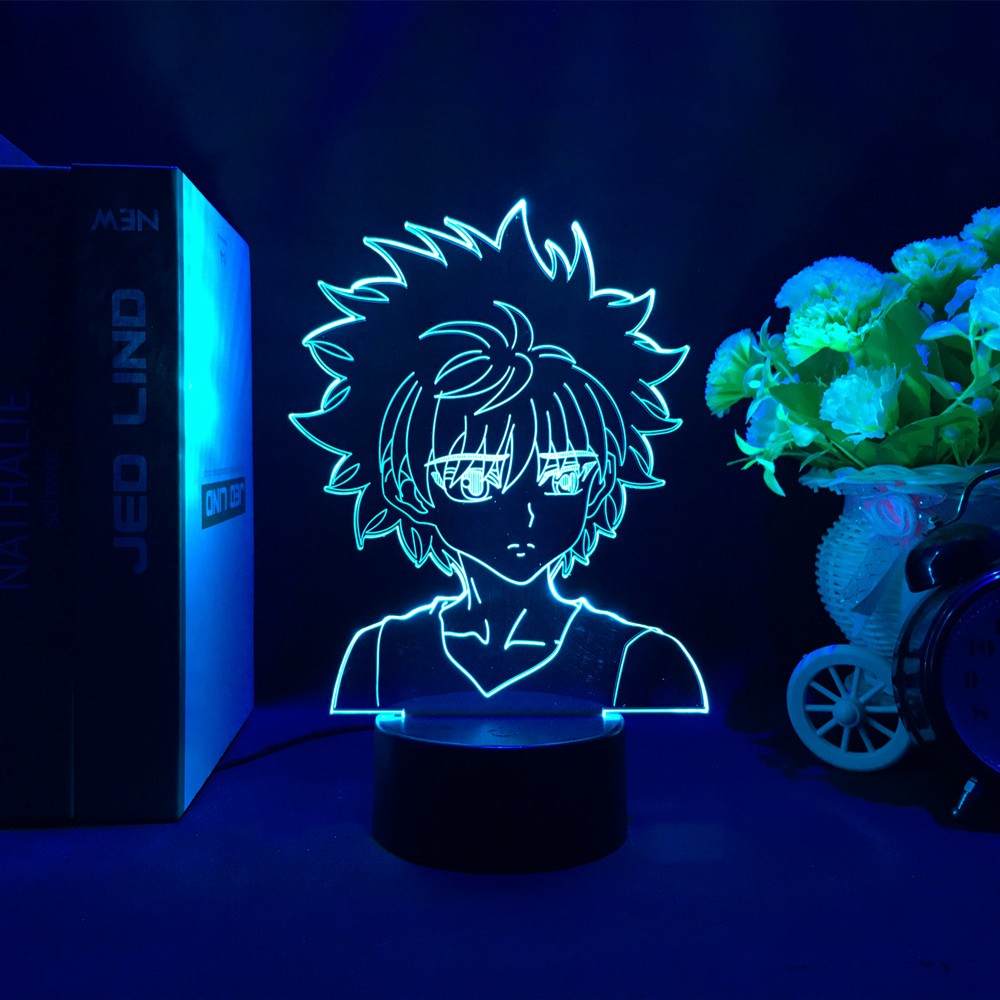 Anime hunter x hunter Đèn Ngủ led Để Bàn Đổi Màu Sạc usb Cho Trẻ Em