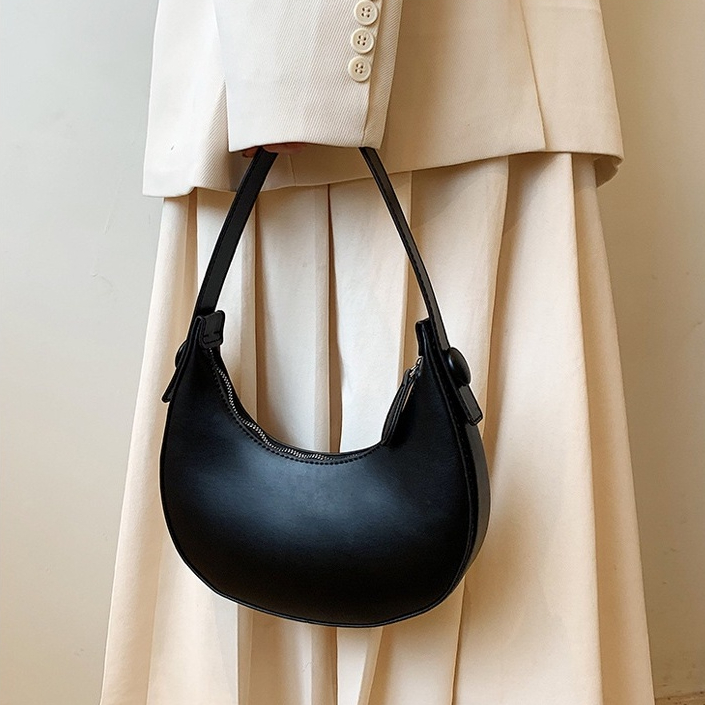 Túi Xách Nữ Thời Trang Quai Xách Kẹp Nách - Túi Xách Nữ Đi Chơi, Đi Làm Thời Trang Màu Trơn Dáng Thuyền bubblu26.vn