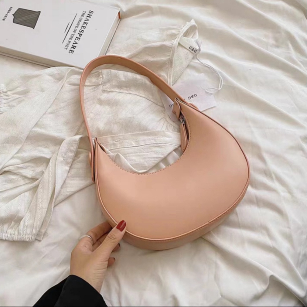 Túi Xách Nữ Thời Trang Quai Xách Kẹp Nách - Túi Xách Nữ Đi Chơi, Đi Làm Thời Trang Màu Trơn Dáng Thuyền bubblu26.vn