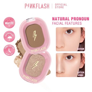 PINKFLASH Phấn tạo khối OhMyShow mịn màng lấp lánh trang điểm tự nhiên