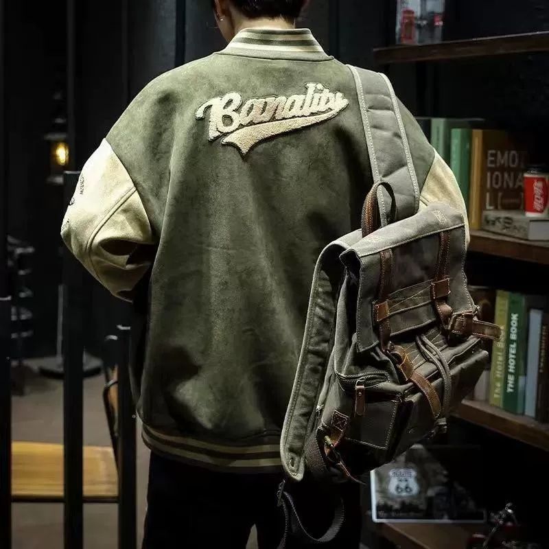 Hanlu Áo Khoác Bóng Chày Thời Trang Phong Cách Nhật Bản Cho Nam