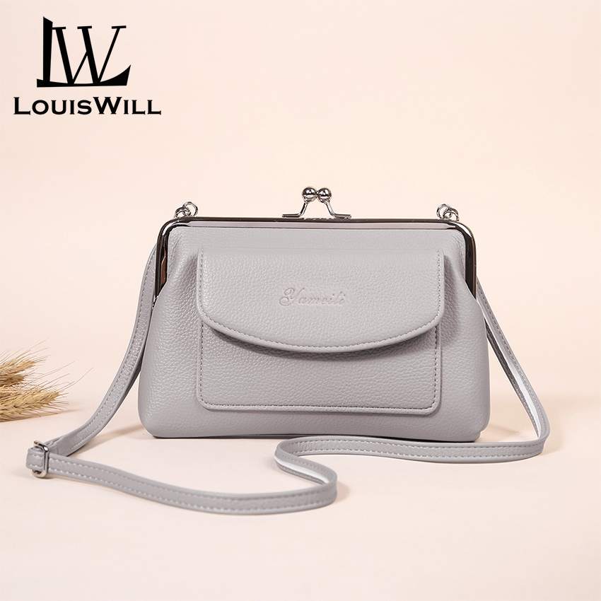Louiswill Túi Đeo Chéo Đựng Điện Thoại Siêu Nhẹ Thiết Kế Đơn Giản Thời Trang Cho Nữ