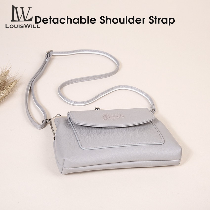 Louiswill Túi Đeo Chéo Đựng Điện Thoại Siêu Nhẹ Thiết Kế Đơn Giản Thời Trang Cho Nữ