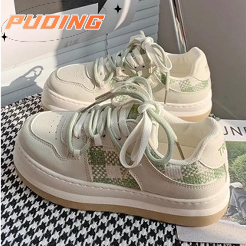 Giày Thể Thao Đế Dày Tăng Chiều Cao 3-5cm Mềm Mại Thoáng Khí Phong Cách Hàn Quốc