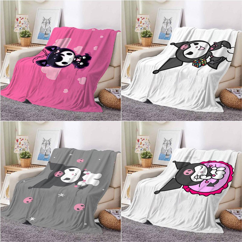 Chăn Bông Mềm Mại Hình kuromi Dễ Thương 150x100cm / 120x80cm