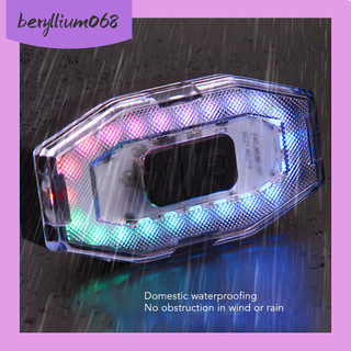 Đèn led cảnh báo gắn đuôi xe đạp - có thể sạc lại USB siêu sáng để đi đêm - Beryllium068