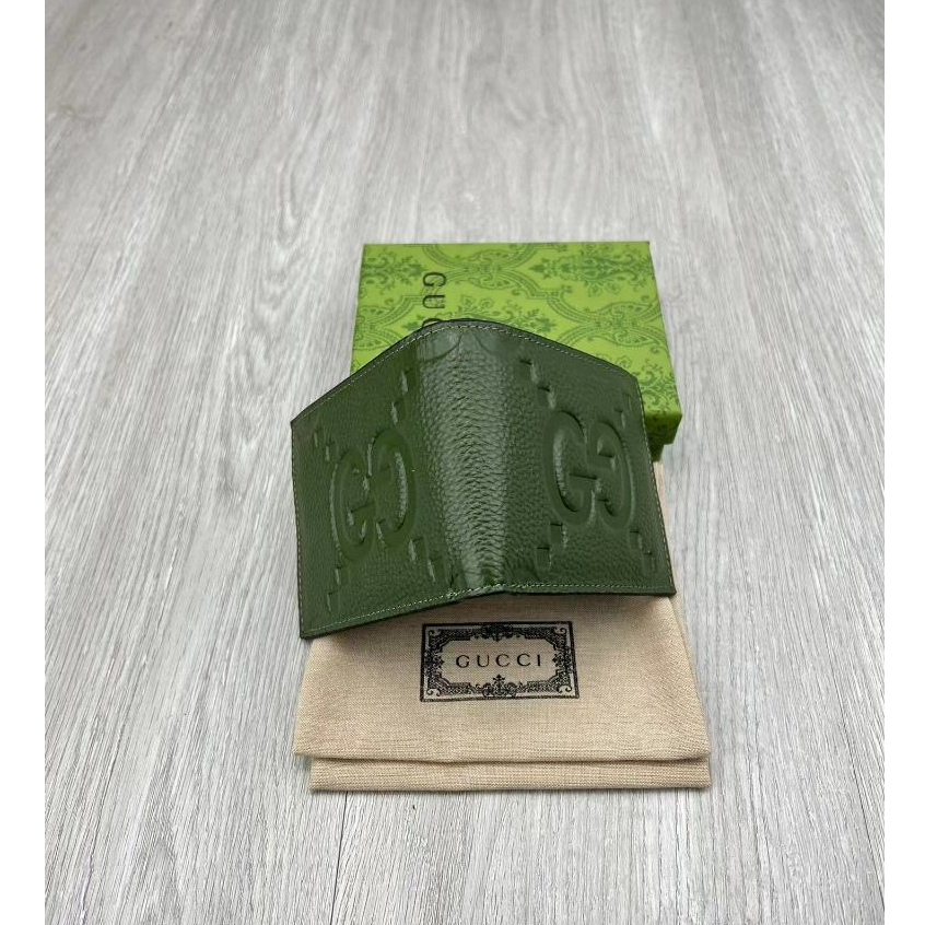 Ví gucci Chính Hãng 100% Màu Xanh Lá Đậm Phong Cách Doanh Nhân Thời Trang Cho Nam 739475 Hộp
