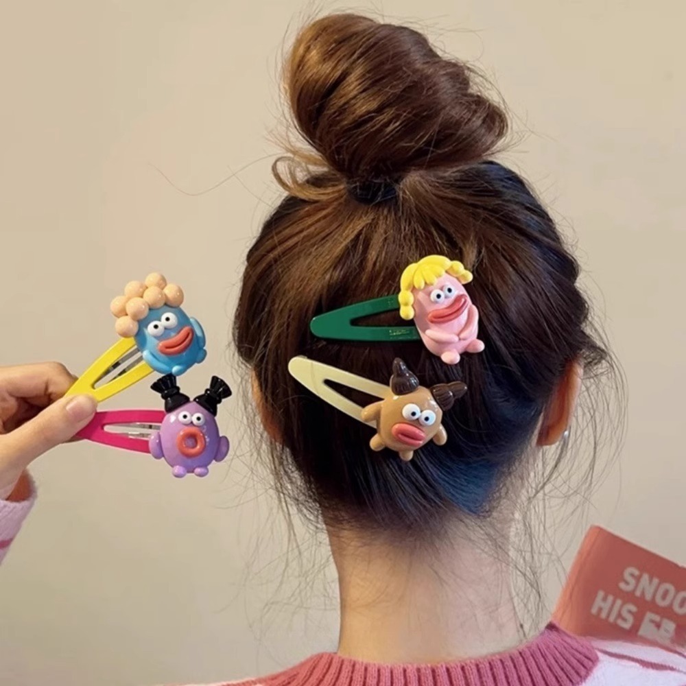 Kẹp Tóc Hình Búp Bê Xấu Xí Dễ Thương Vui Nhộn Phong Cách Hàn Quốc
