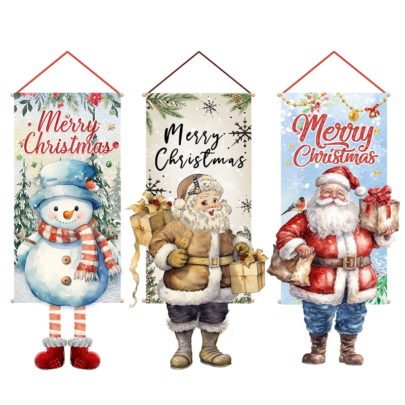 Cờ Treo Tường Trang Trí Giáng Sinh Bằng polyester 2023